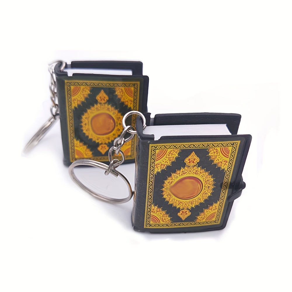 Mini Antique Book Key Chain Pendant