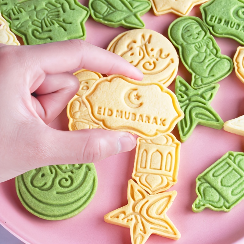 Eid Mubarak Cookie Cutter Set DIY Baking Tools for Islamic Party Decoration