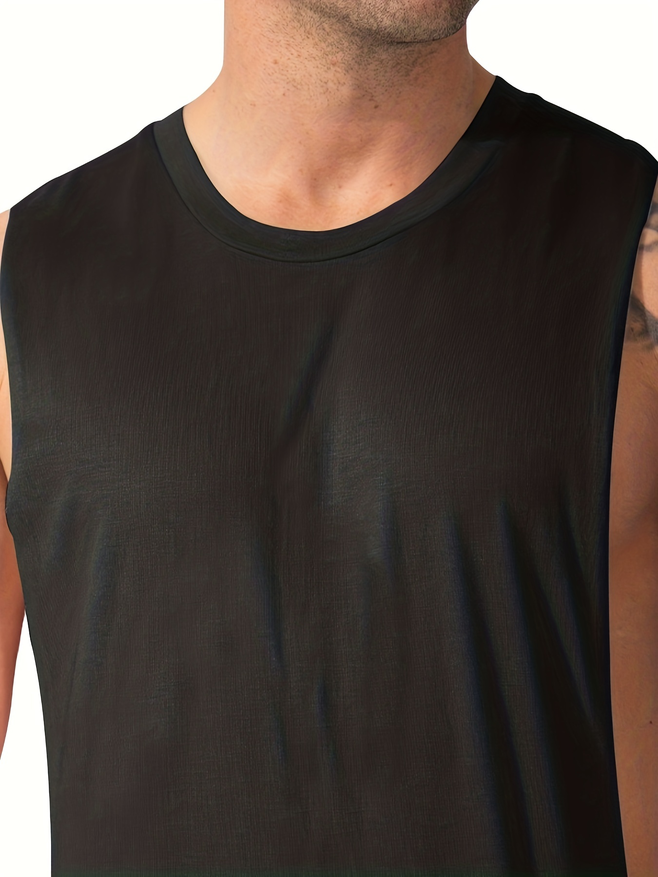 Men's Regular Basic Loose Tank Top, Casual Comfy Vest For Summer, Men's  Clothing Top For Gym Fitness Workout
