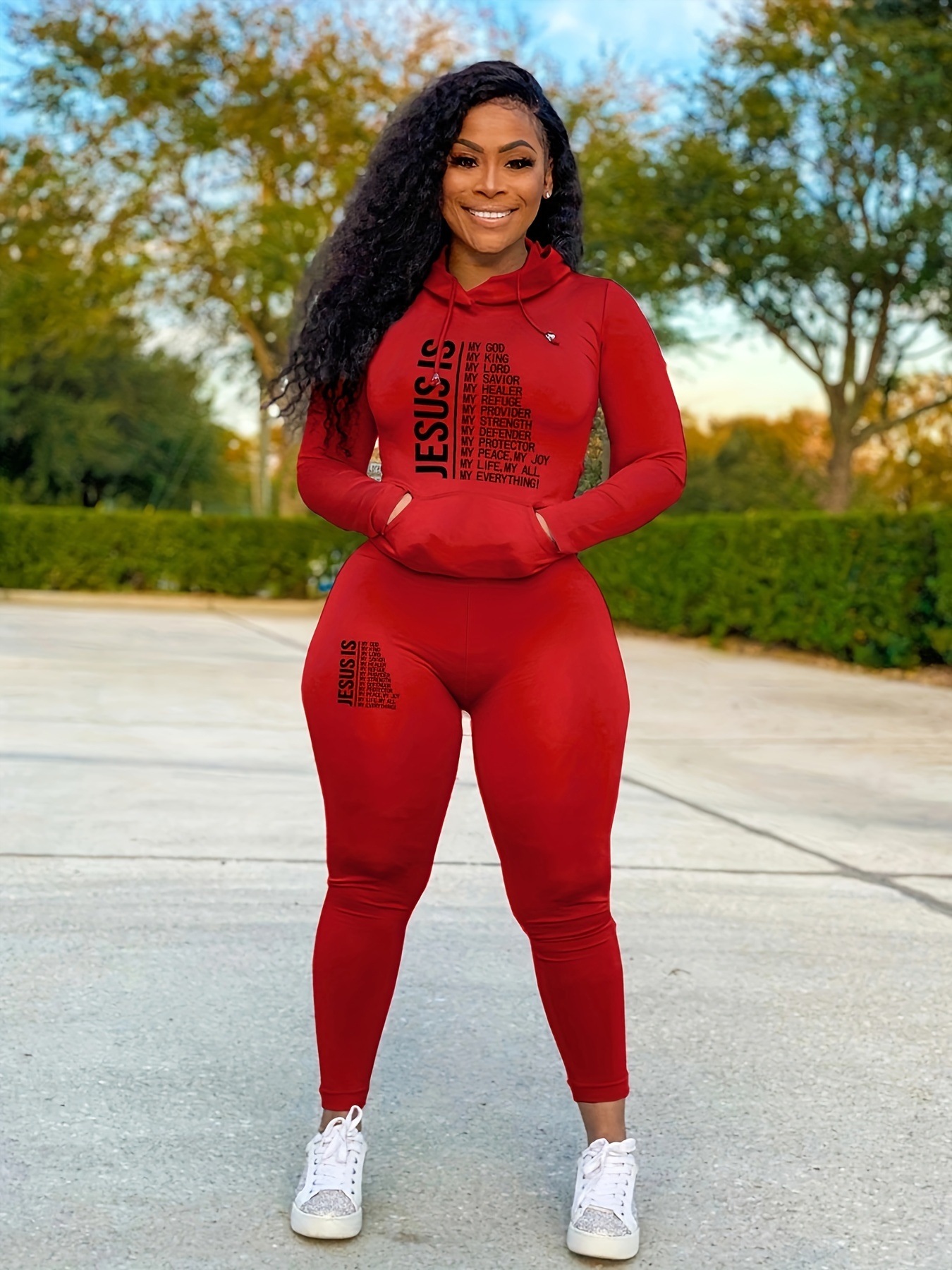 Plus Size Sports Leggings Women's Plus Letter Print Half - Temu