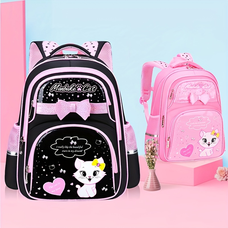 Hello Kitty School Backpack Little Girls Cute Pink Book Bag Sanrio 16 Love  Bow