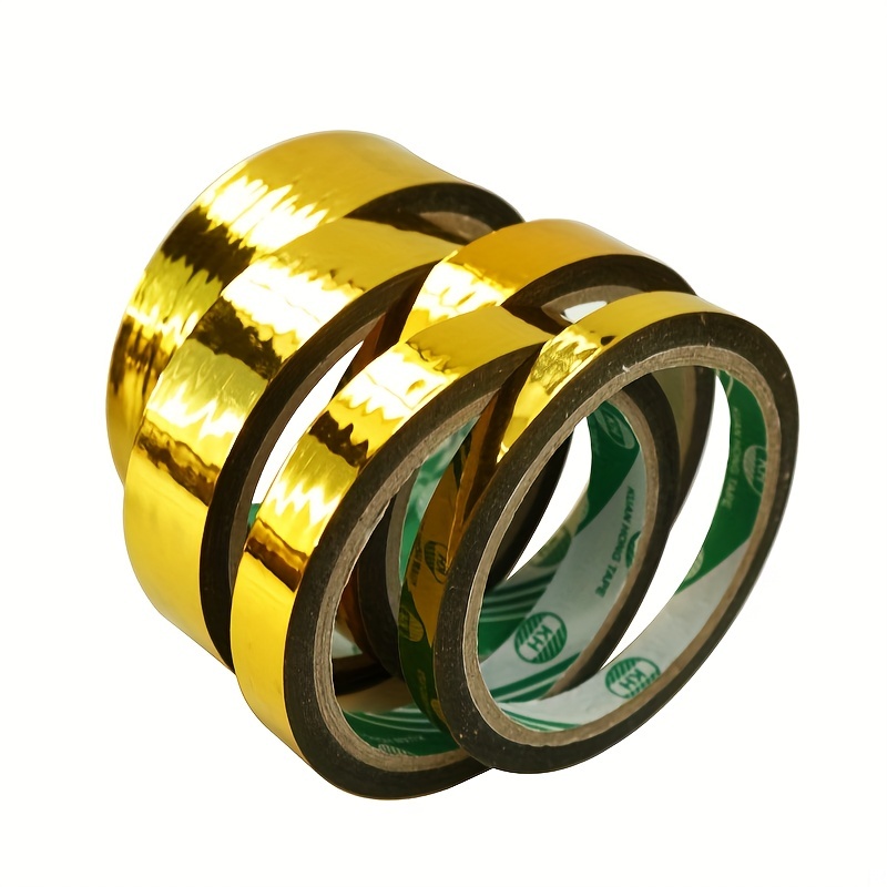 Juego de 12/27 de cinta Washi de lámina dorada y plateada, cintas  decorativas de enmascaramiento Washi para planificadores de decoración de  bri 5 mm