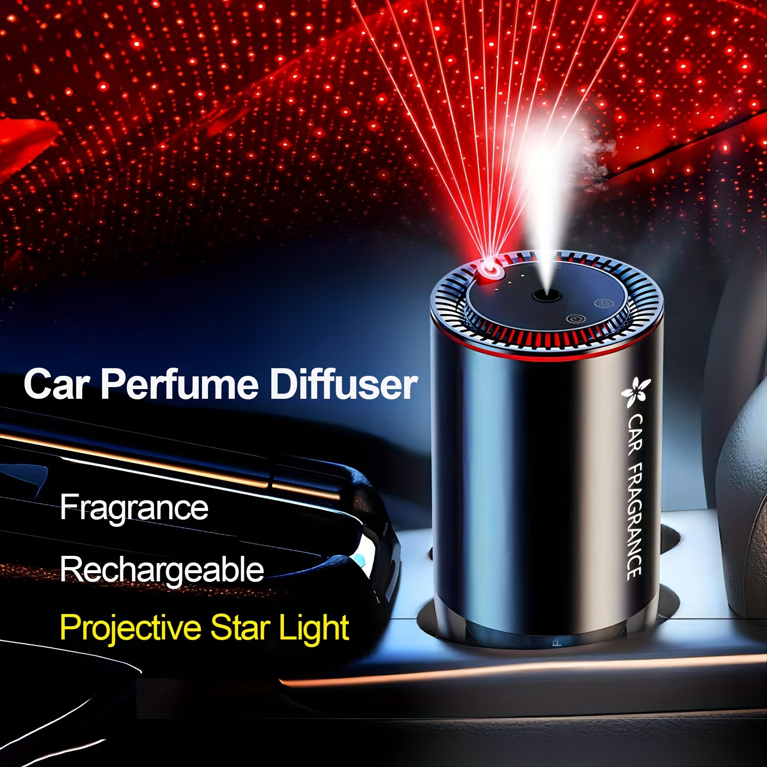 Essential Oil Diffuser Car Air Freshener Aroma Waterless Usb - Temu