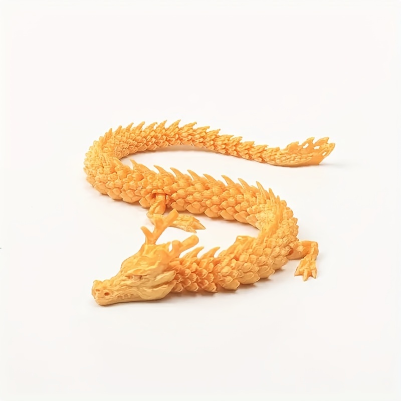 3d Printed Dragon Sculpture Movable Connection Desktop Home - Temu