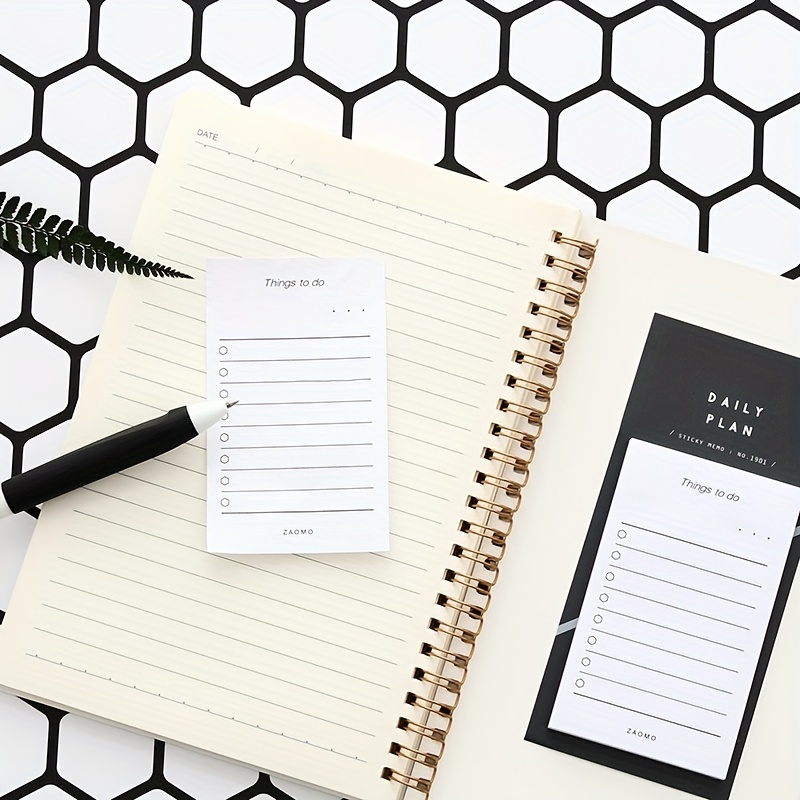 50-Sheet Tearable Sticky Week Monthly Planner Pad