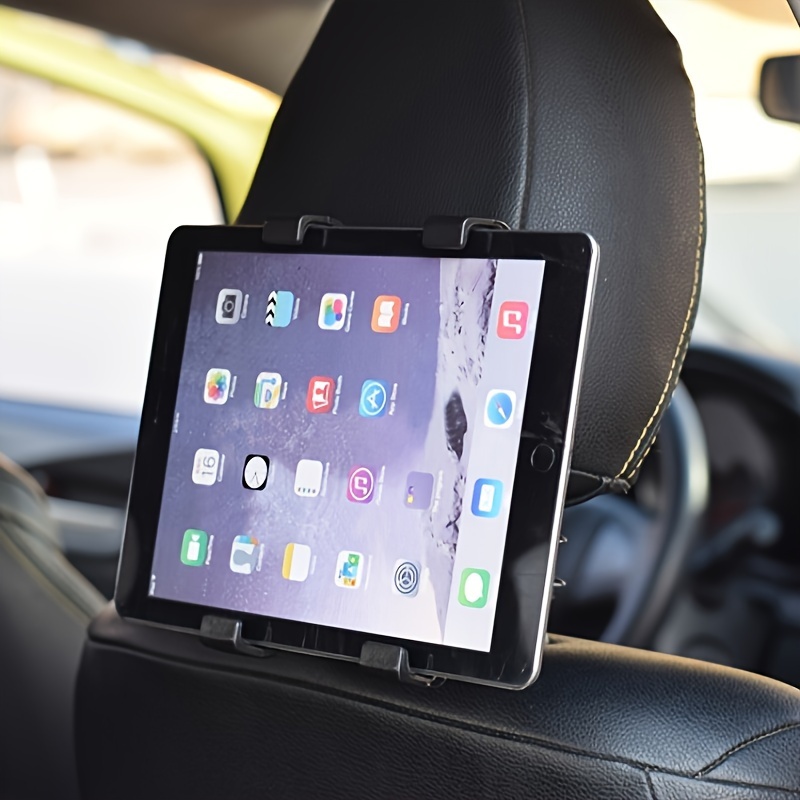 Car Tablet Headrest Holder - Car Back Seat Headrest Tablet Mount Stand ,  Road Trip Essentials, Compatible With All 4.7-12.9 Inch Devices