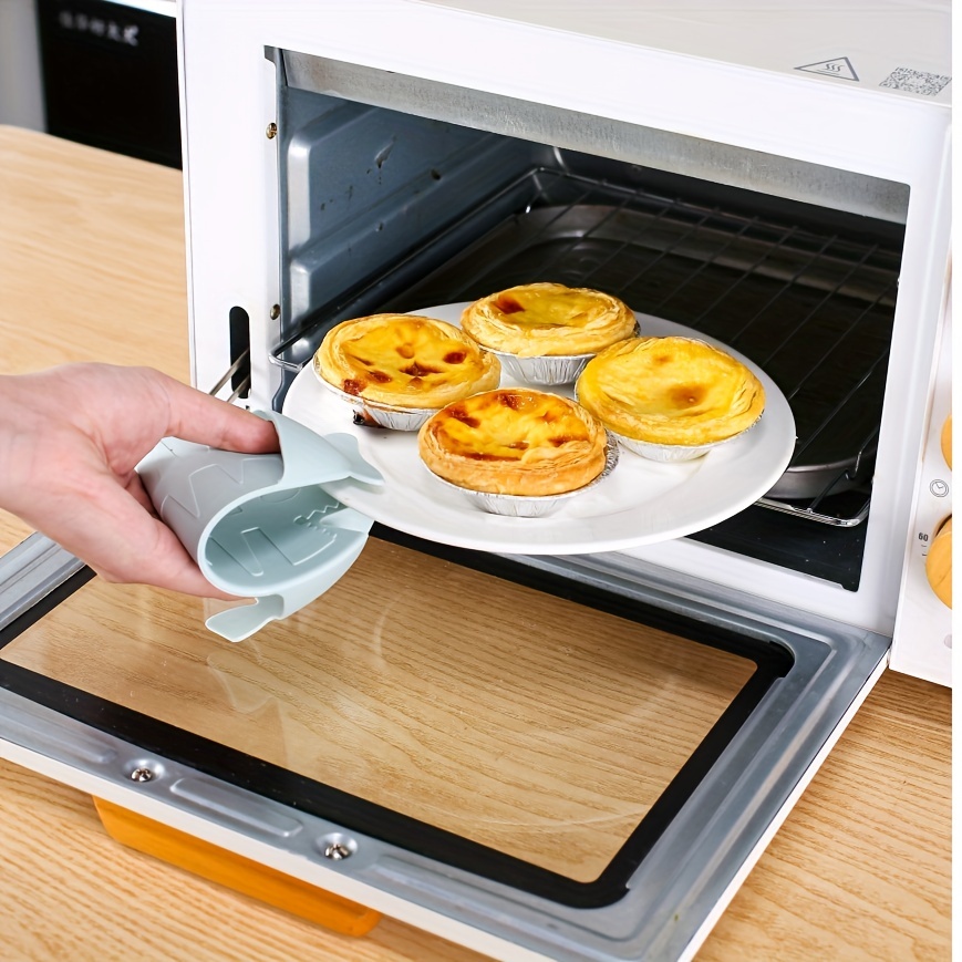 4PCS Heat Resistant Silicone Pinch Mitts Oven Mitt Pot Holder Glove Kitchen  Grip 