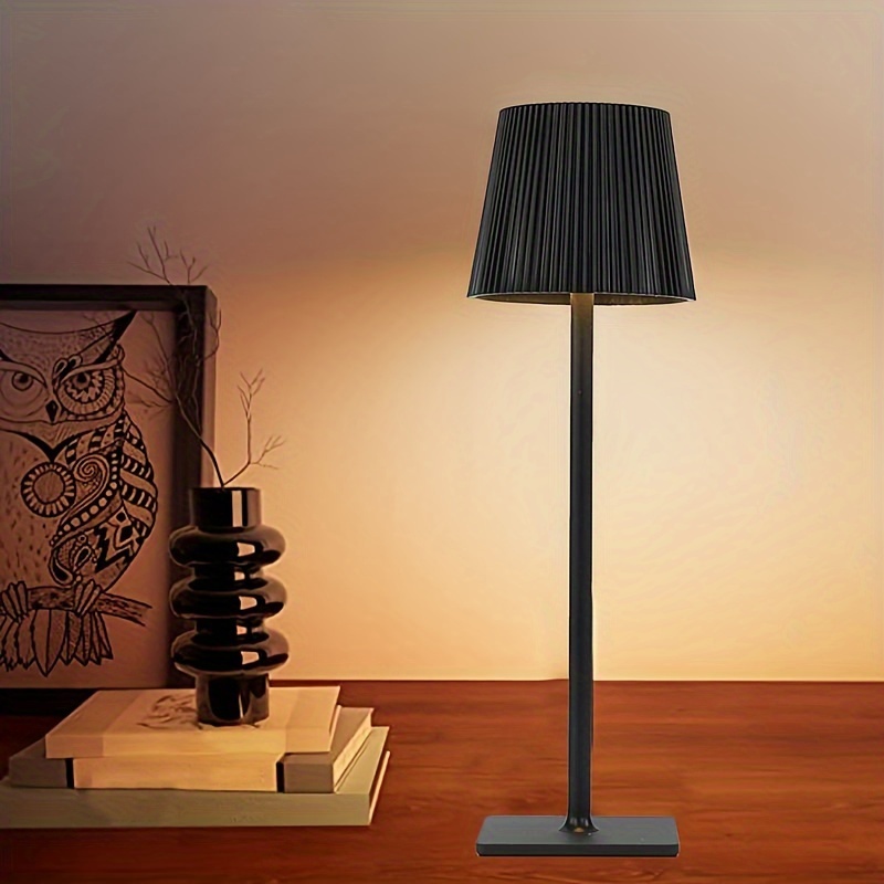 Lámpara de ambiente con cargador inalámbrico, nueva lámpara de mesa LED  inteligente, altavoz Bluetooth, lámpara táctil de luz nocturna regulable