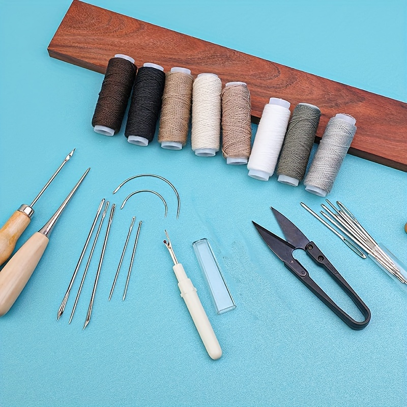 Upholstery Repair Sewing Kit Sewing Repair Kit With Storage - Temu
