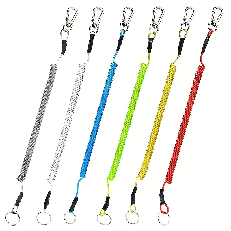 Heavy Duty Coiled Safety Lanyard For Fishing Rod Secure Your