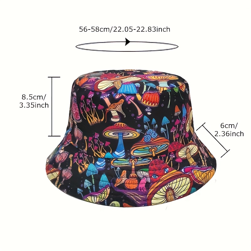 Alien pattern Bucket Hat Unisex Foldable embroidery Cap Hip Hop