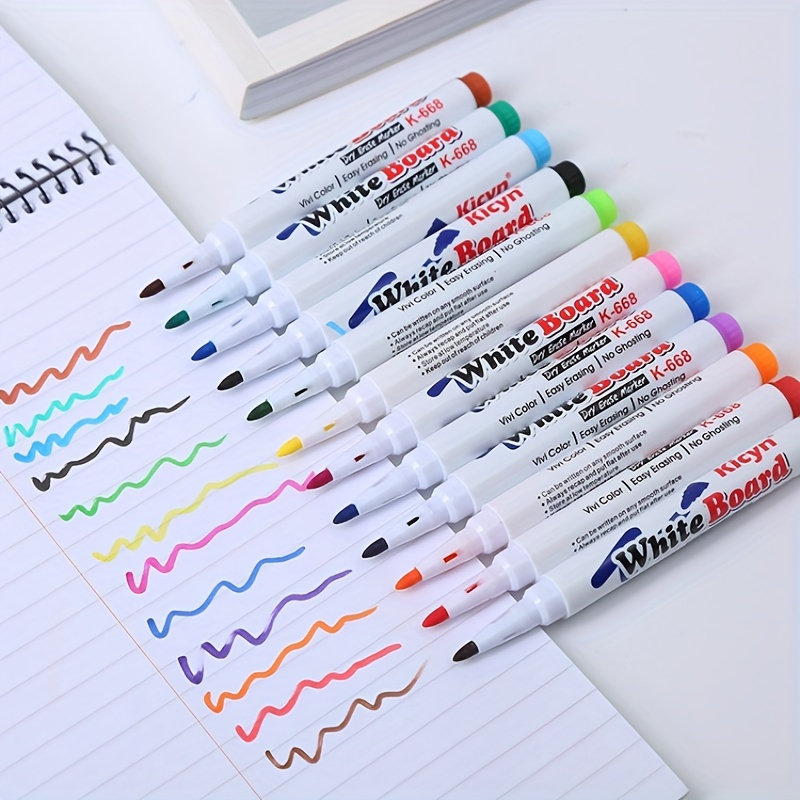 8/12 Colors Magical Water Painting Pen Set, Water Floating Doodle/graffiti  Drawing Early Art Education Pens For Kids, Magic Whiteboard Marker - Temu