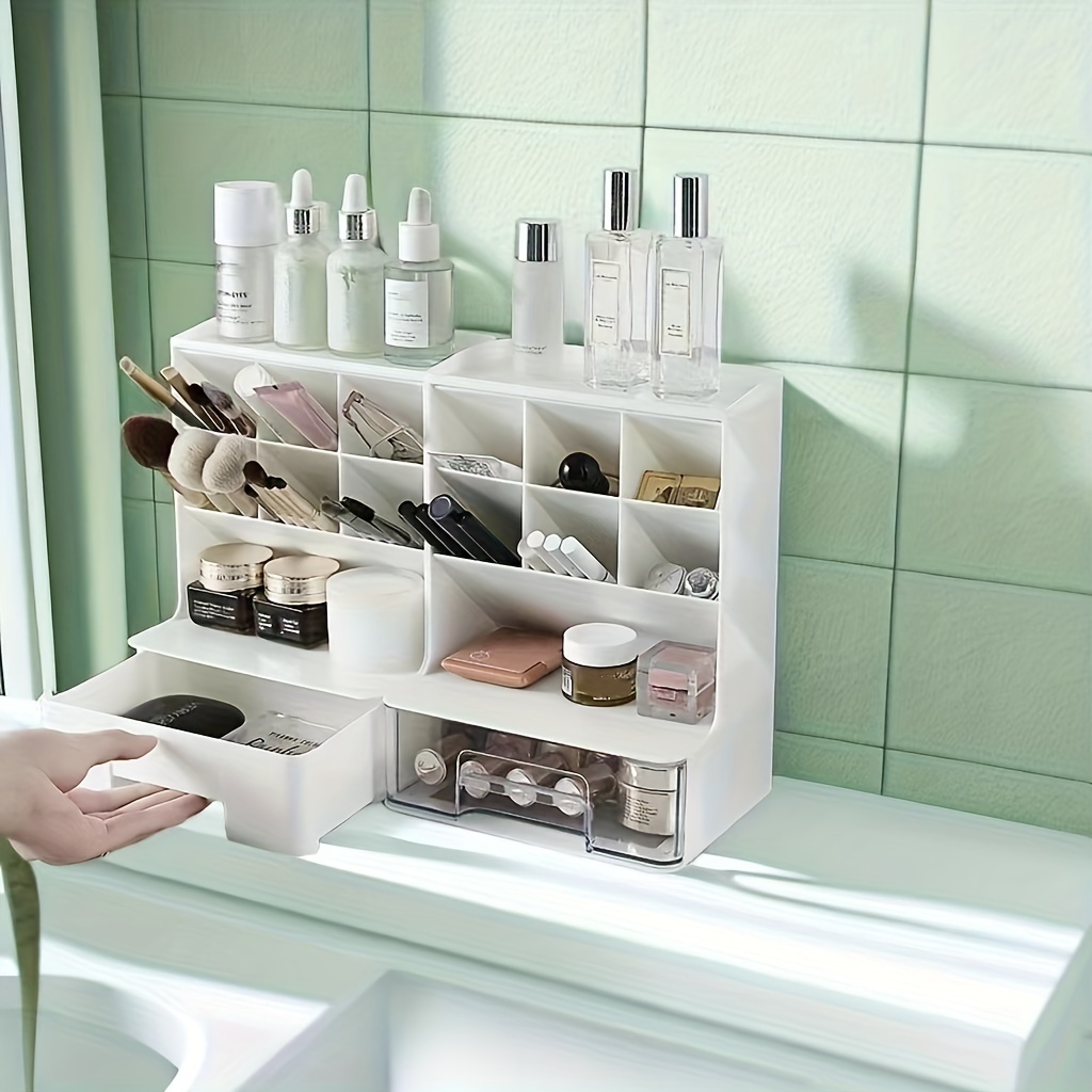 Cosmetic Storage Rack, Multi-functional 2/3 Tier Makeup Organizer