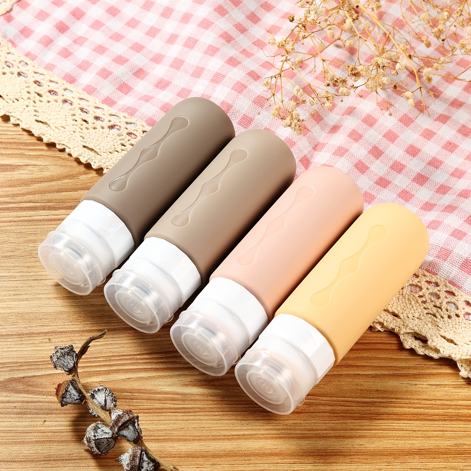 Embrace Together Cute Silicone Travel Bottles Leak Proof - Temu