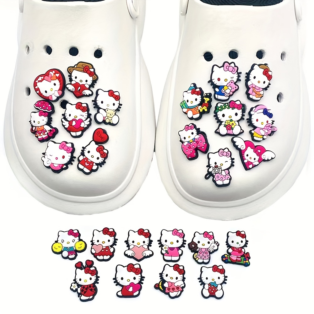 30Pcs/Set Cartoon Series Shoe Charms DIY Detachable Sandals Decorate Accessories,Temu