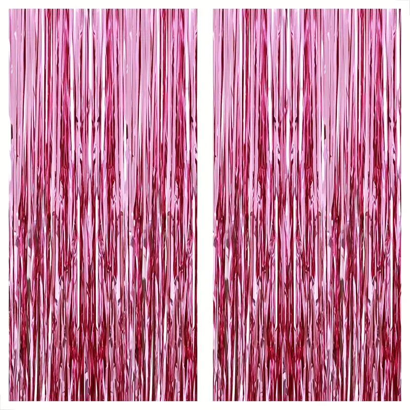 Backdrop For Party Decorations Foil Fringe Curtain  Fringe Backdrop For  Streamers Party Decorations, Birthday Decorations - Temu