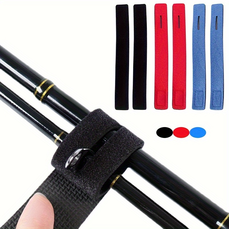 2pcs Waterproof Elastic Fishing Rod Ties, Non-slip Nylon Rod Belts For  Outdoor Fishing, Adjustable Fishing Tackle Ties, Shop Now For Limited-time  Deals