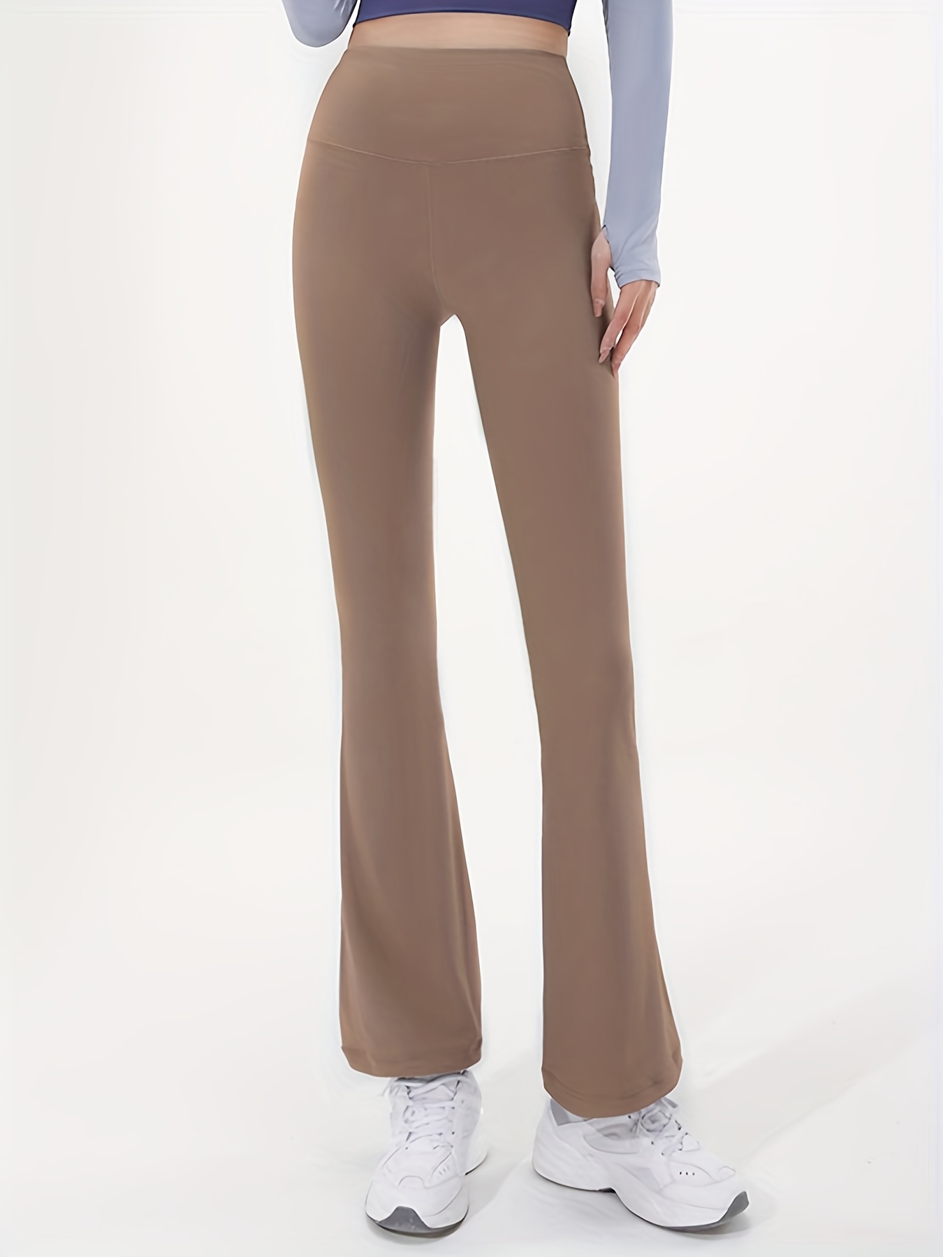 FULL TILT Essentials Womens Flare Leggings - BROWN