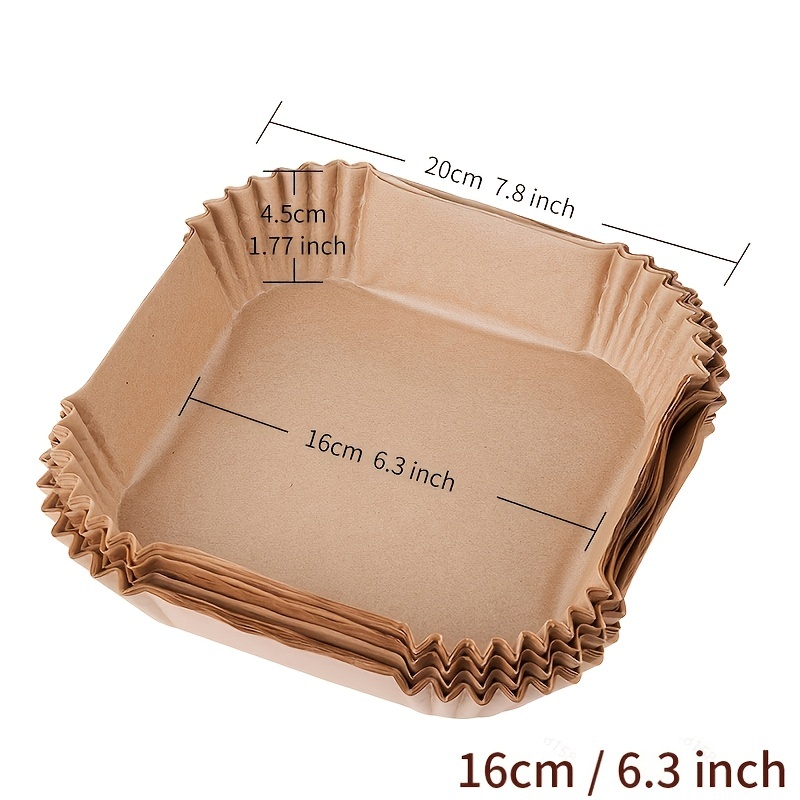 PABUES 6.3 inch 270 Pcs Round Air Fryer Liners,Non-stick Air Fryer Parchment Paper Liner, Oil Resistant, Waterproof, Food Grade Baking Paper for 2-5