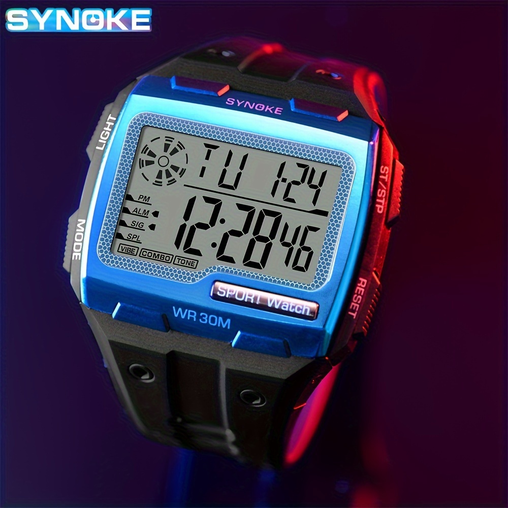 Mens Outdoor Camping Digital Watch Altimeter Barometer Thermometer