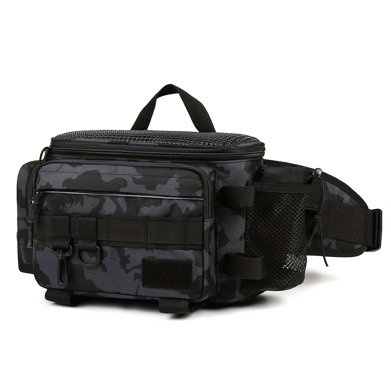 Multifunctional Waist Bag Shoulder Bag Fishing Messenger Bag - Temu Canada