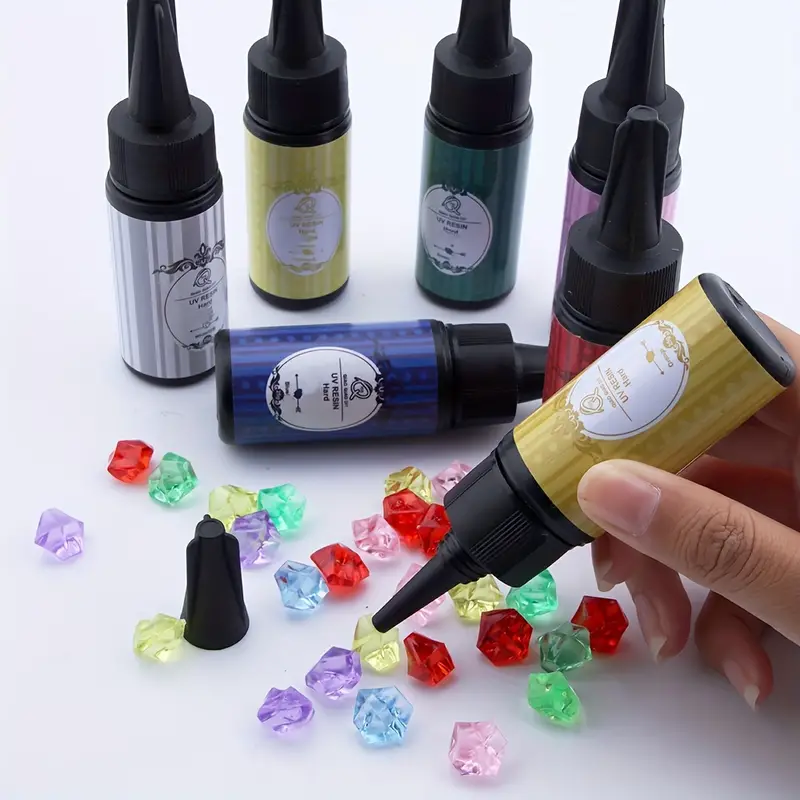 Colored Uv Resin 13colors Uv Light Curing Ultraviolet Cure - Temu