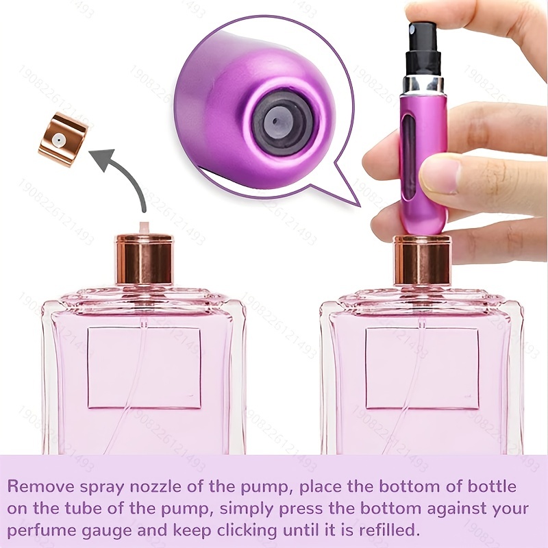 Perfume Bottle Mini Aluminum Perfume Spray Bottle Travel Container With  Empty Atomizer Refillable Bottles - Temu