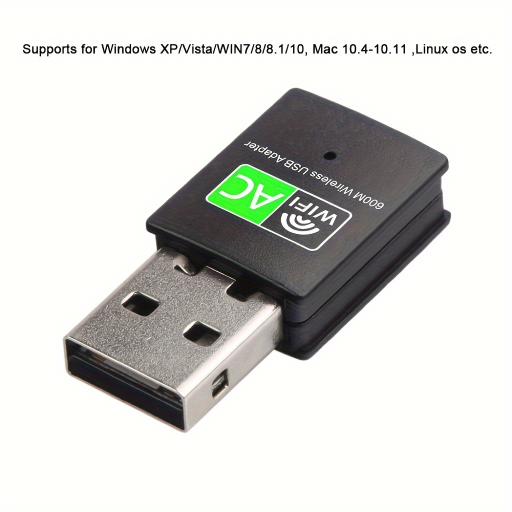 Adaptador Wifi Usb 600mbps Doble Banda 2 4/5ghz 2 En 1 Wifi - Temu