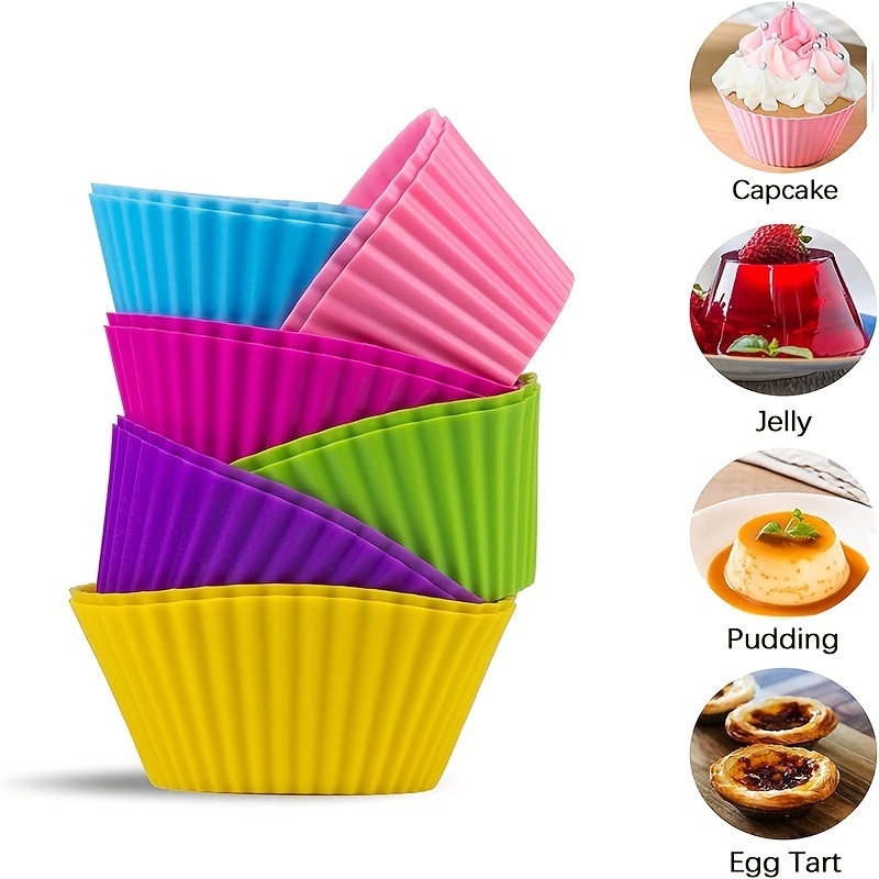 Silicone Muffin Cups Silicone Mold Cake Cups Silicone - Temu United Kingdom