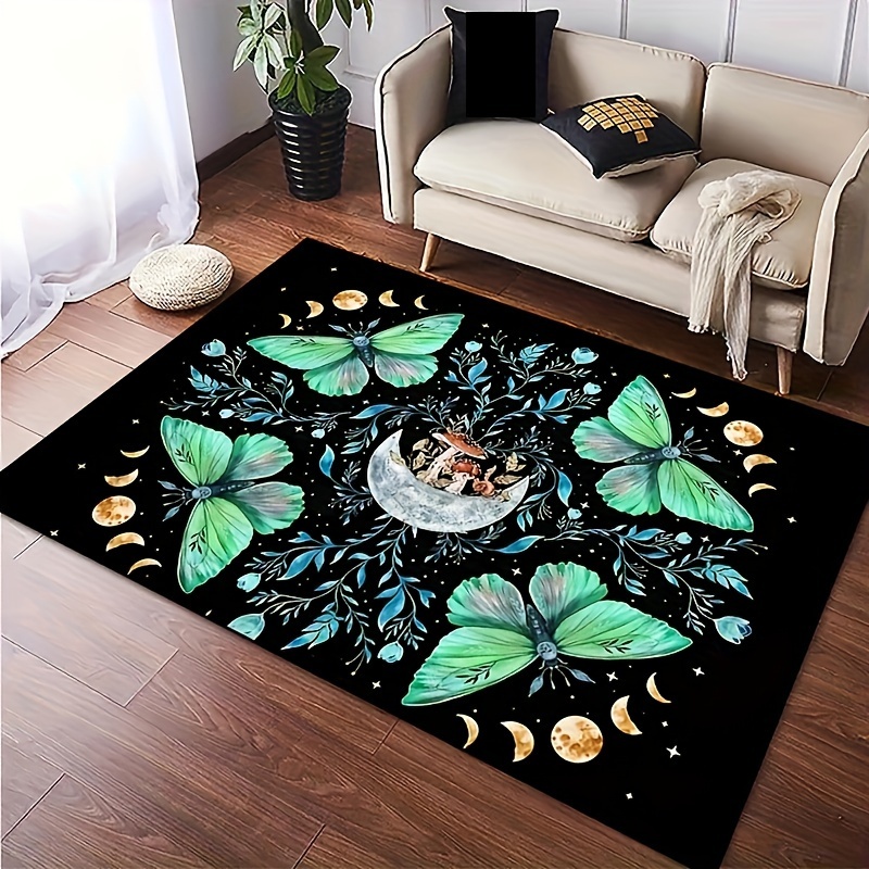 Boho Celestial Area Rug Non slip Carpet Bedroom Living - Temu