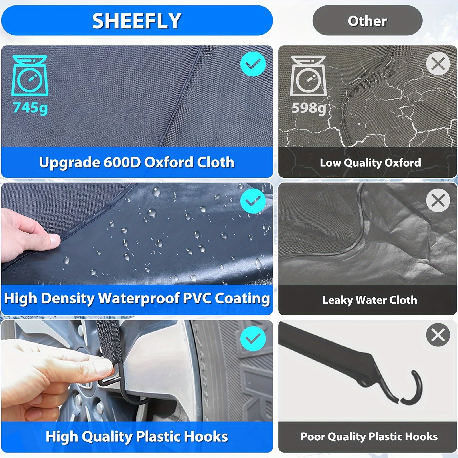 Car Windshield Snow Blocking Cover Anti-Freeze Sunshade