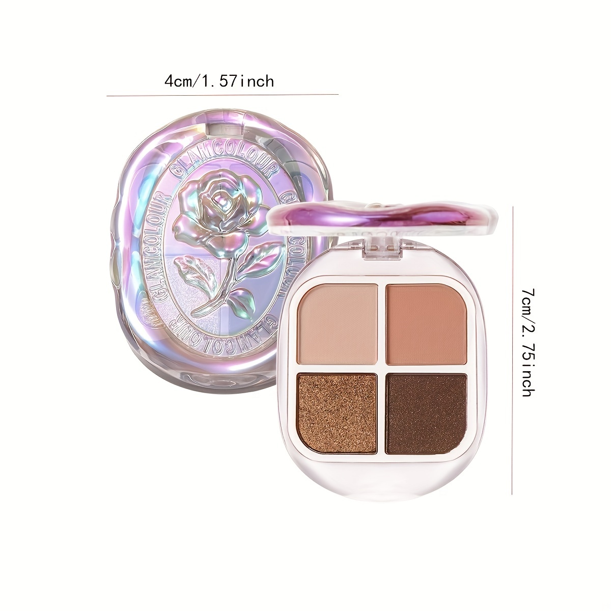 Earth Magic 4 Eyeshadow Palette - Matte Pearl & Smokey Finish