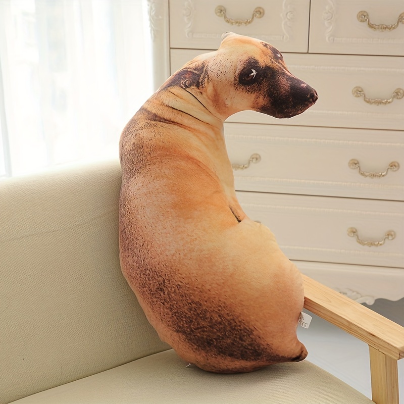 Almohada Realista De Perro Fowybe – Peluche 3D Gigante Para Abrazar, Suave Y Cómodo, Compañero De Sueño Ideal Para Niñas Y Niños, Regalo Perfecto Para Navidad O Cumpleaños