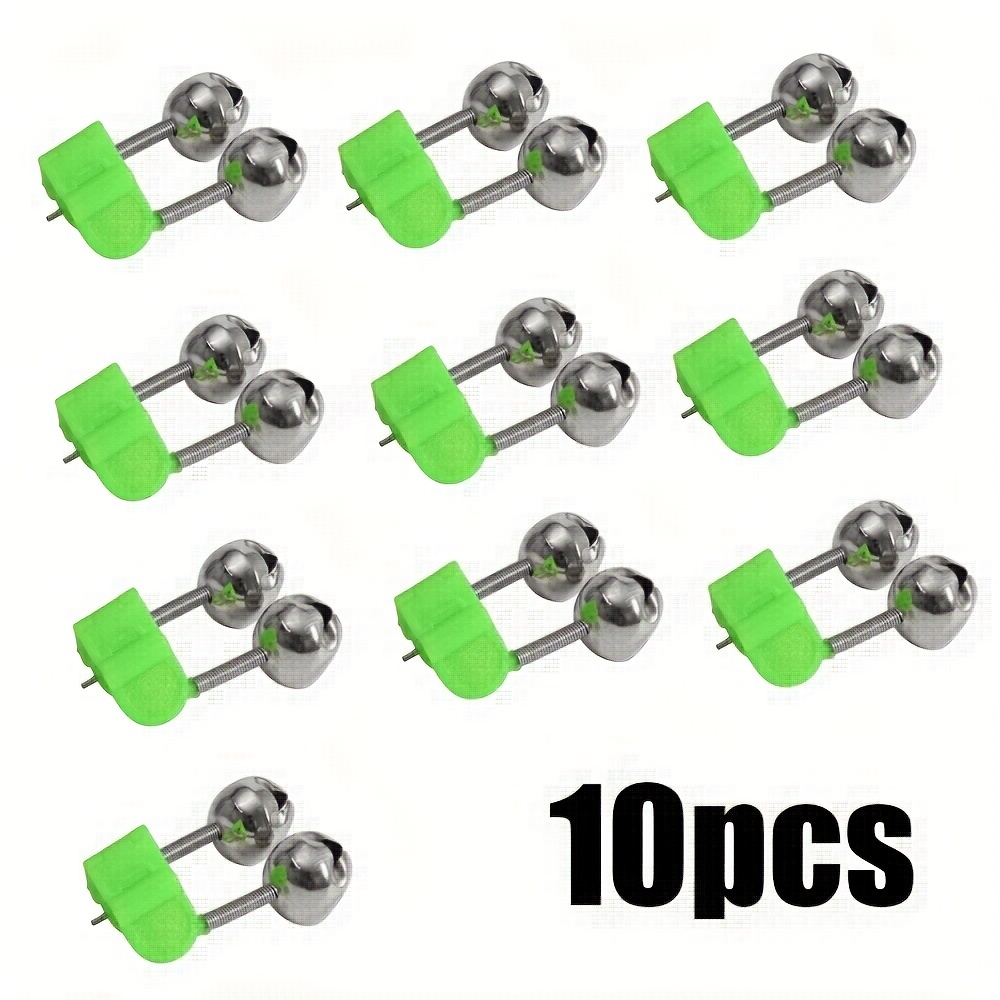 10pcs Twin Bell Fishing Alarm - Secure Your Catch with Rod Tip Clamp and  Lure Alert