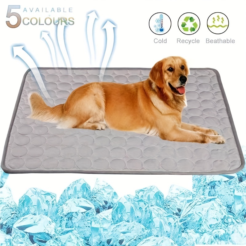 

Cooling Mat And Sleeping Pad For Pets, Water Absorbent Top Layer Keeps You Cool And Comfortable All Summer Long For Kitten Puppy And Small Cat & Dog