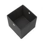 pack de 6 boîtes de rangement en tissu noir avec couvercles - organisateurs empilables , et lorganisation du placard - & de place, organisateurs de placard et conteneurs, au contenu , paniers et pour organisation à domicile