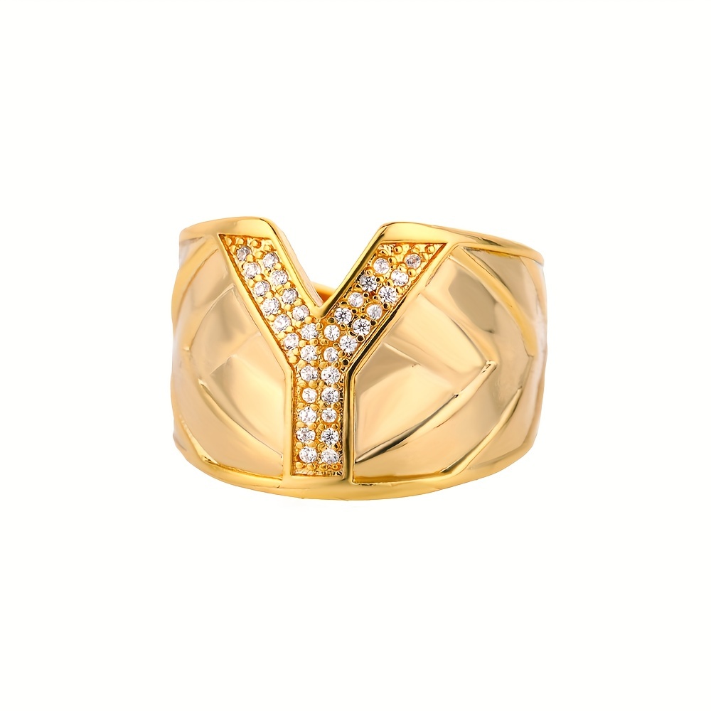 Louis Vuitton LV Volt Multi Ring, 18k Yellow Gold. Size 55