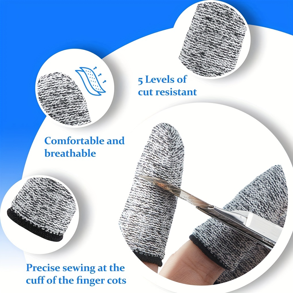 Finger Cots Cut Resistant Protection Finger Reusable Cut - Temu