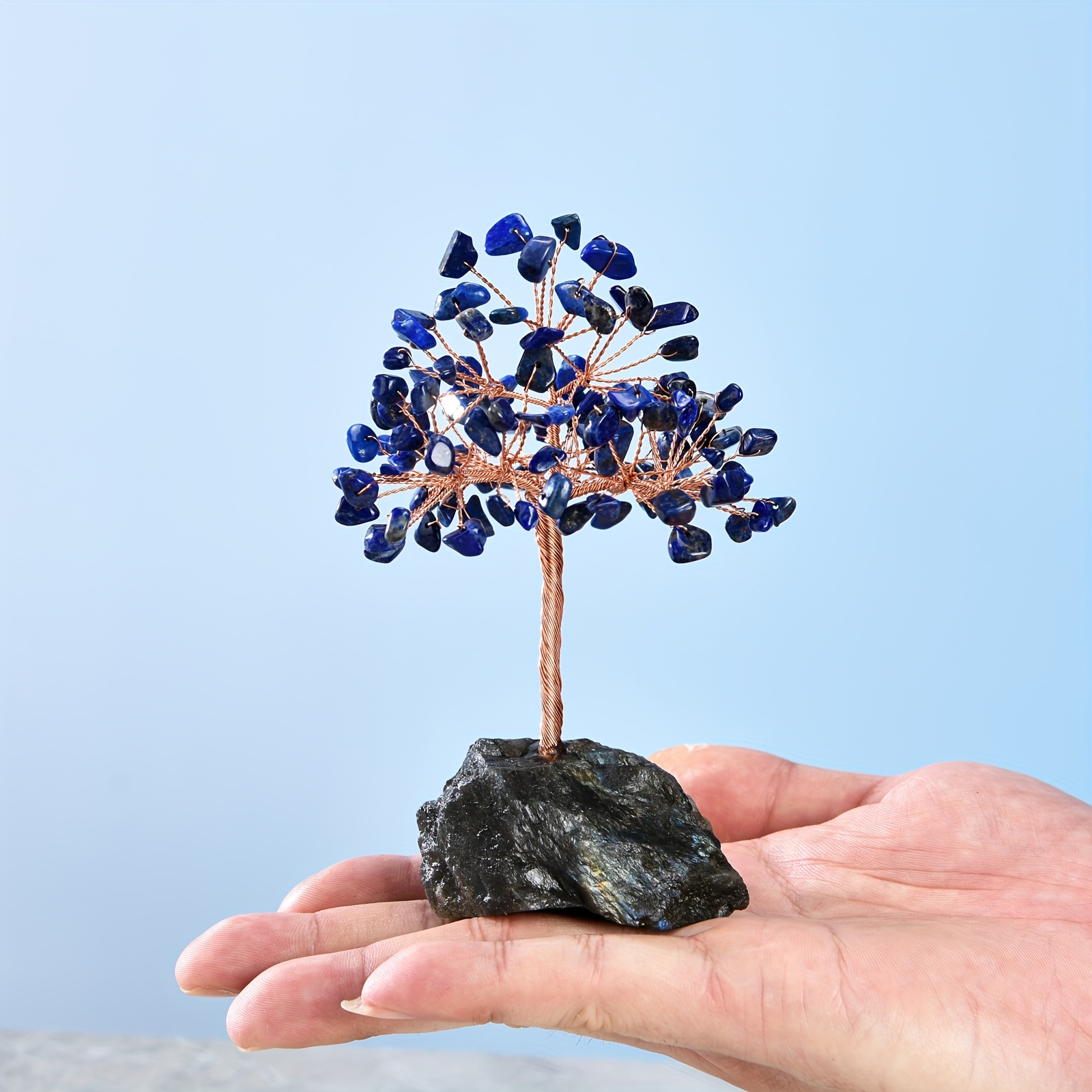 Lapis Lazuli Tree Life Labradorite Base Positive Energy - Temu