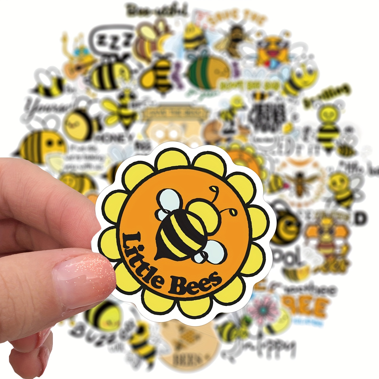 Cute Bee Sticker Bundle,Cute Bee Stickers Bundle