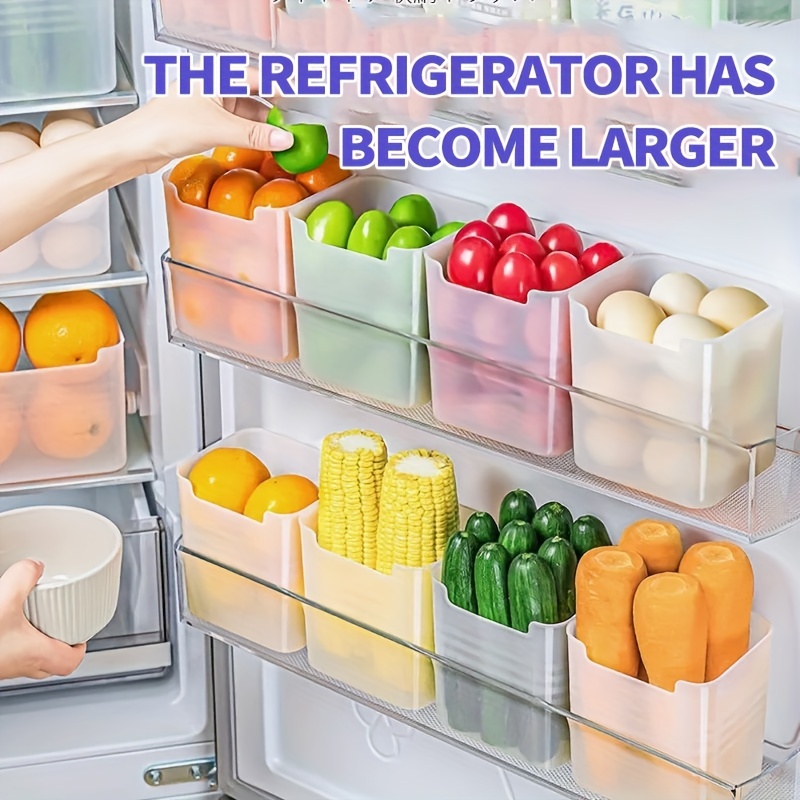 Acheter Réfrigérateur tri boîte de rangement congélateur porte latérale  boîte de rangement ménage cuisine assaisonnement nourriture fruits bac à  légumes réfrigérateur boîte de rangement