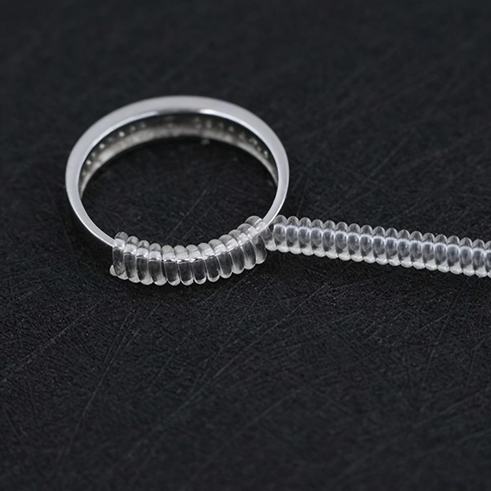 2pcs 5pcs Transparent Plastic Spring Invisible Ring Size Adjuster Rope  Transparent Wire Thickness Adjustment Ring - Arts, Crafts & Sewing - Temu  United Kingdom