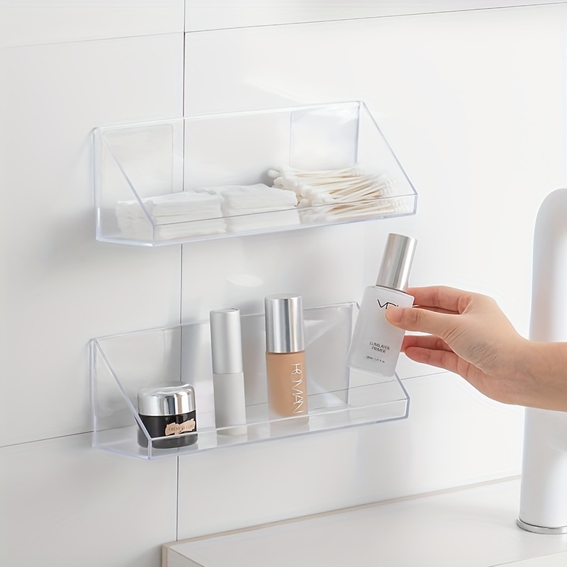 Clear Self adhesive Floating Shelves For Cosmetics Lipstick - Temu