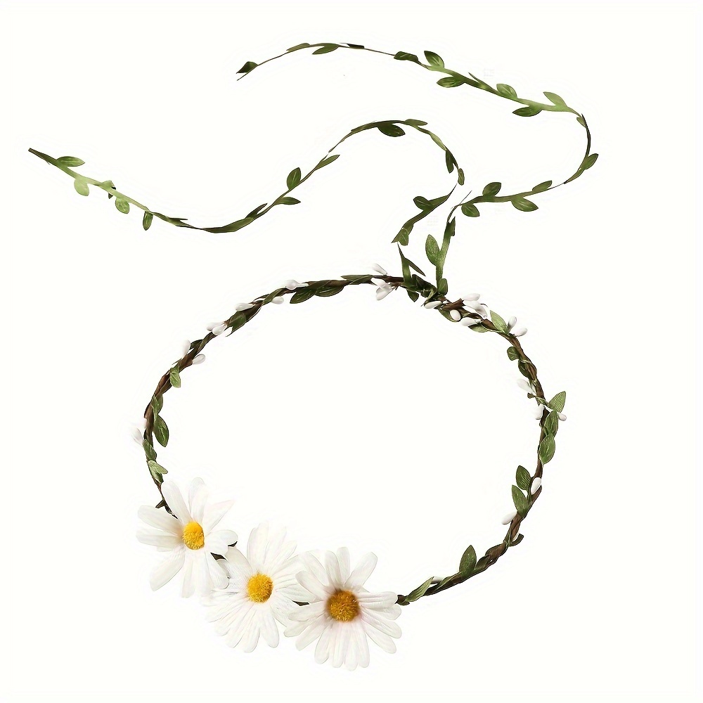 Boho Girasoles Margaritas Diadema Hairband Adornos Cabello - Temu