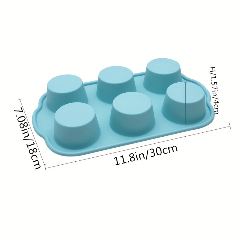 1pc 6 Grids Muffin Pan