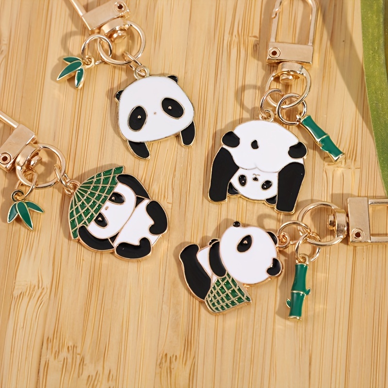 12pcs portachiavi panda con 6 stili, simpatici animali portachiavi per  bomboniere ornamento souvenir regali - Temu Italy