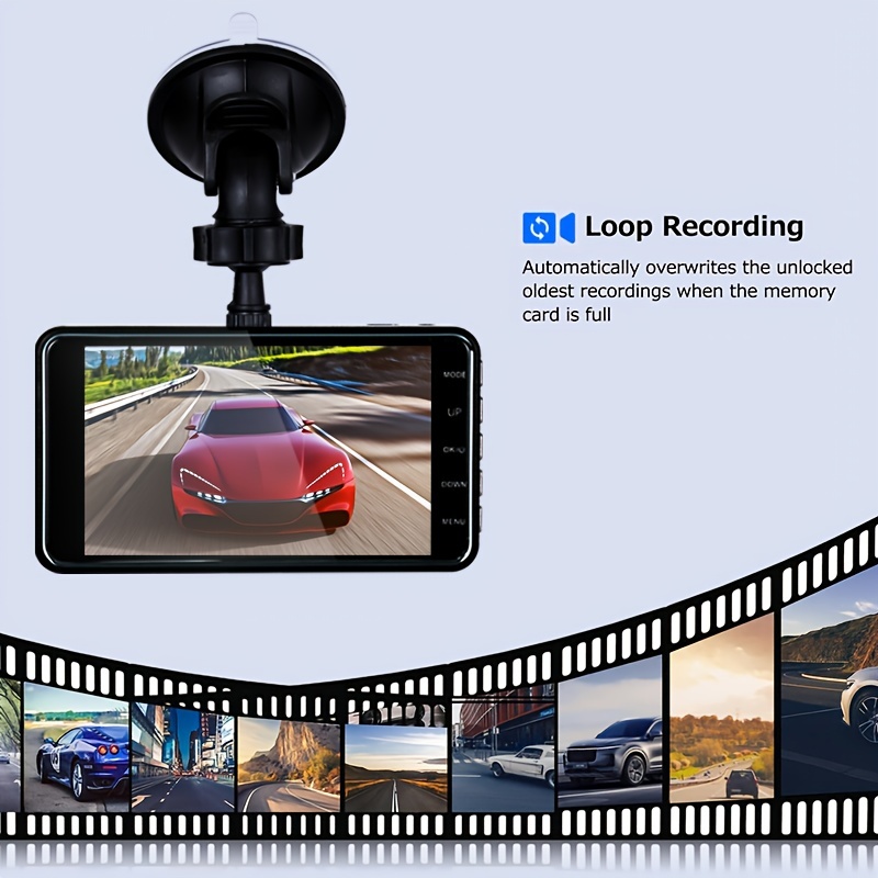 Dash Cam For Cars front And Inside 1080p Dual Camera With Ir - Temu