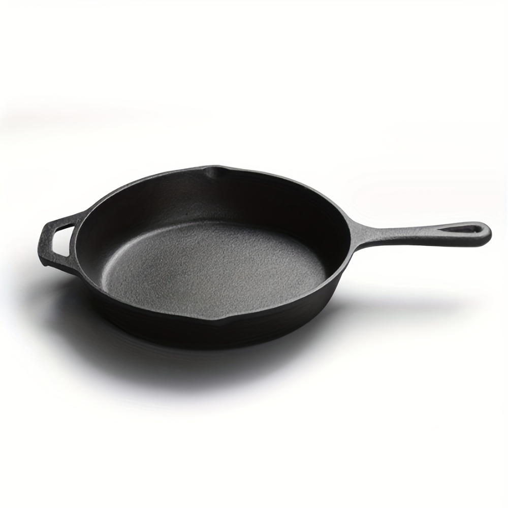 Nonstick Cast Iron Grill Pan With Side Drip Spout Perfect - Temu