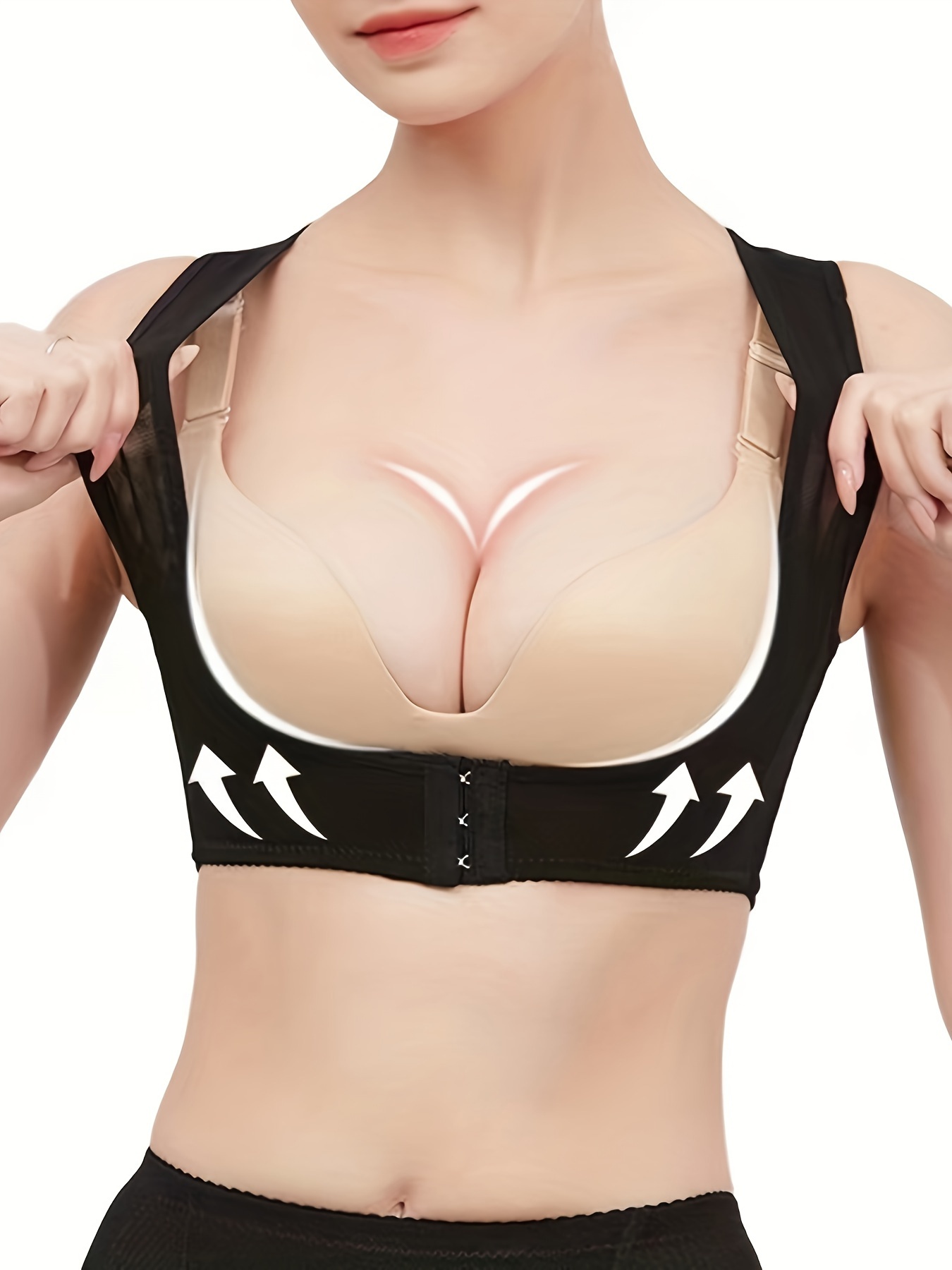 Posture Corrector Tops Front Buckle Breast Lifting Beauty - Temu Canada