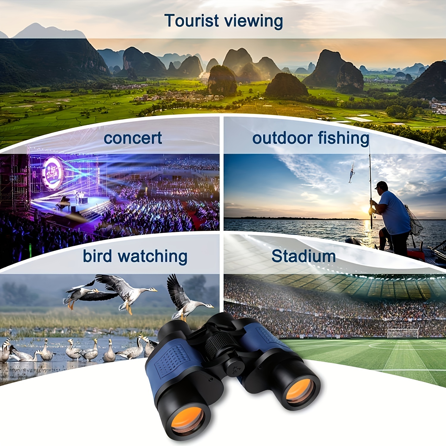 Outdoor HD Portable Binoculars For Bird Watching Travel